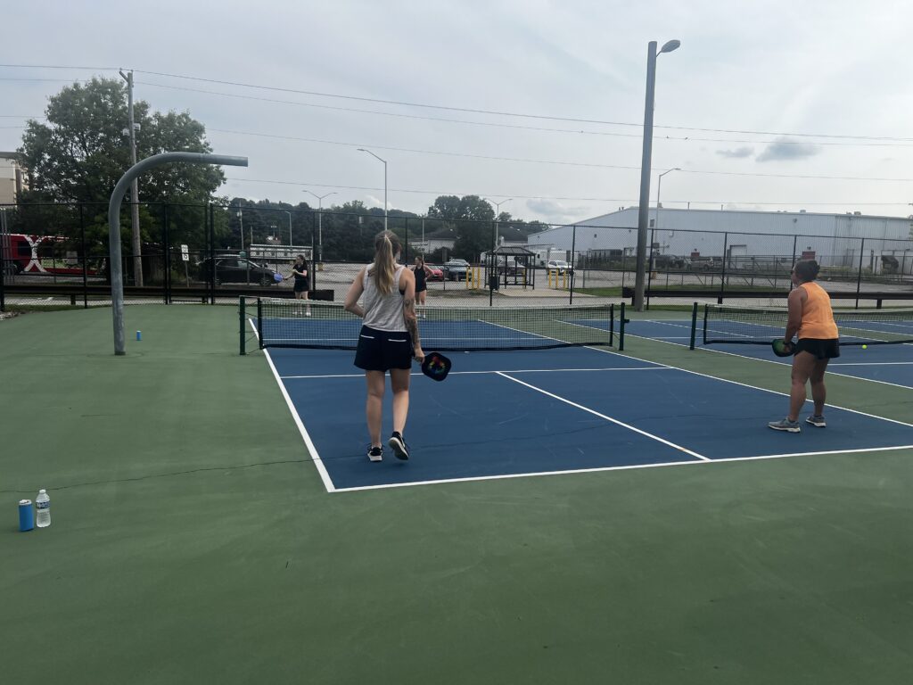 Pickleball players at Alpha in Pittsburgh