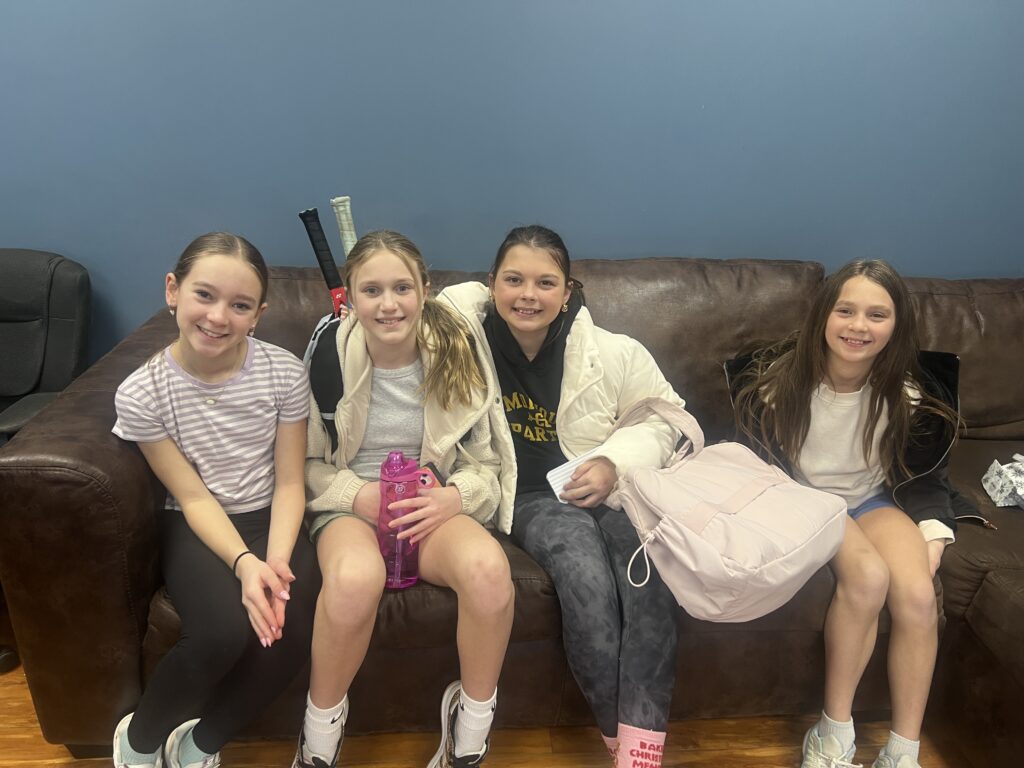 Tim's girls in the Alpha lounge