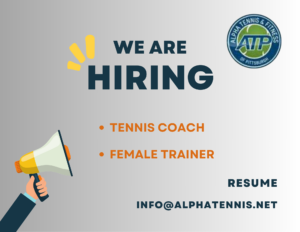 tennis and trainer jobs available
